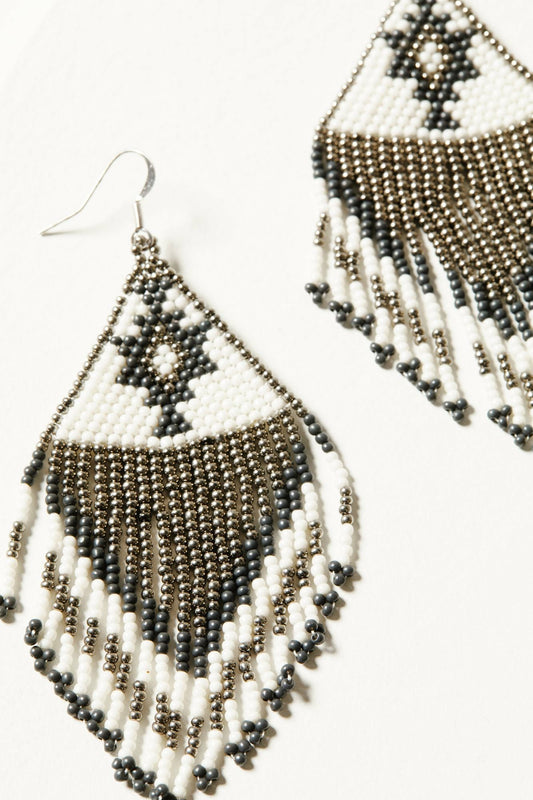 Bianco Beaded Earrings