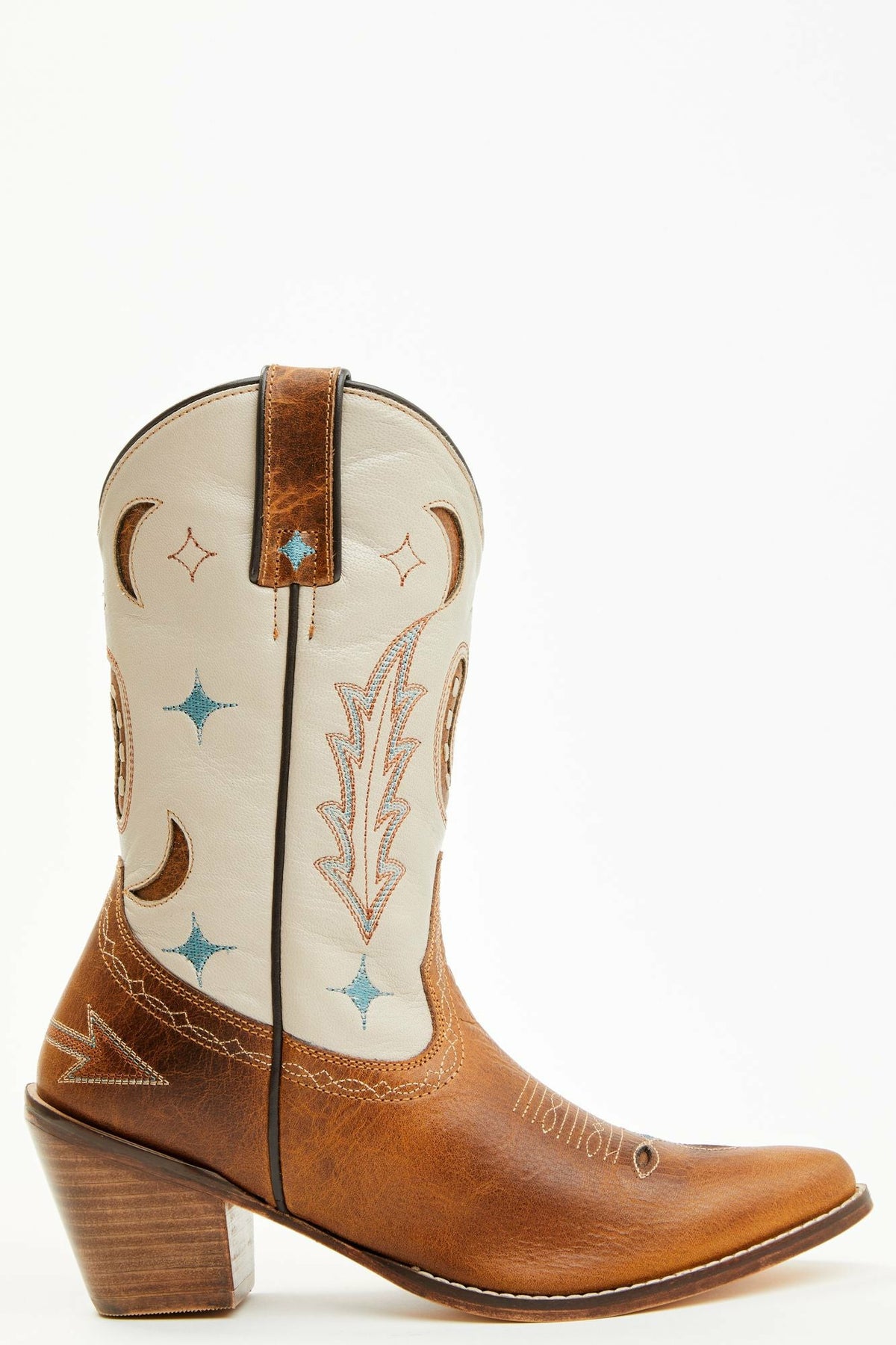 Get Lucky Tan Western Boots - Round Toe