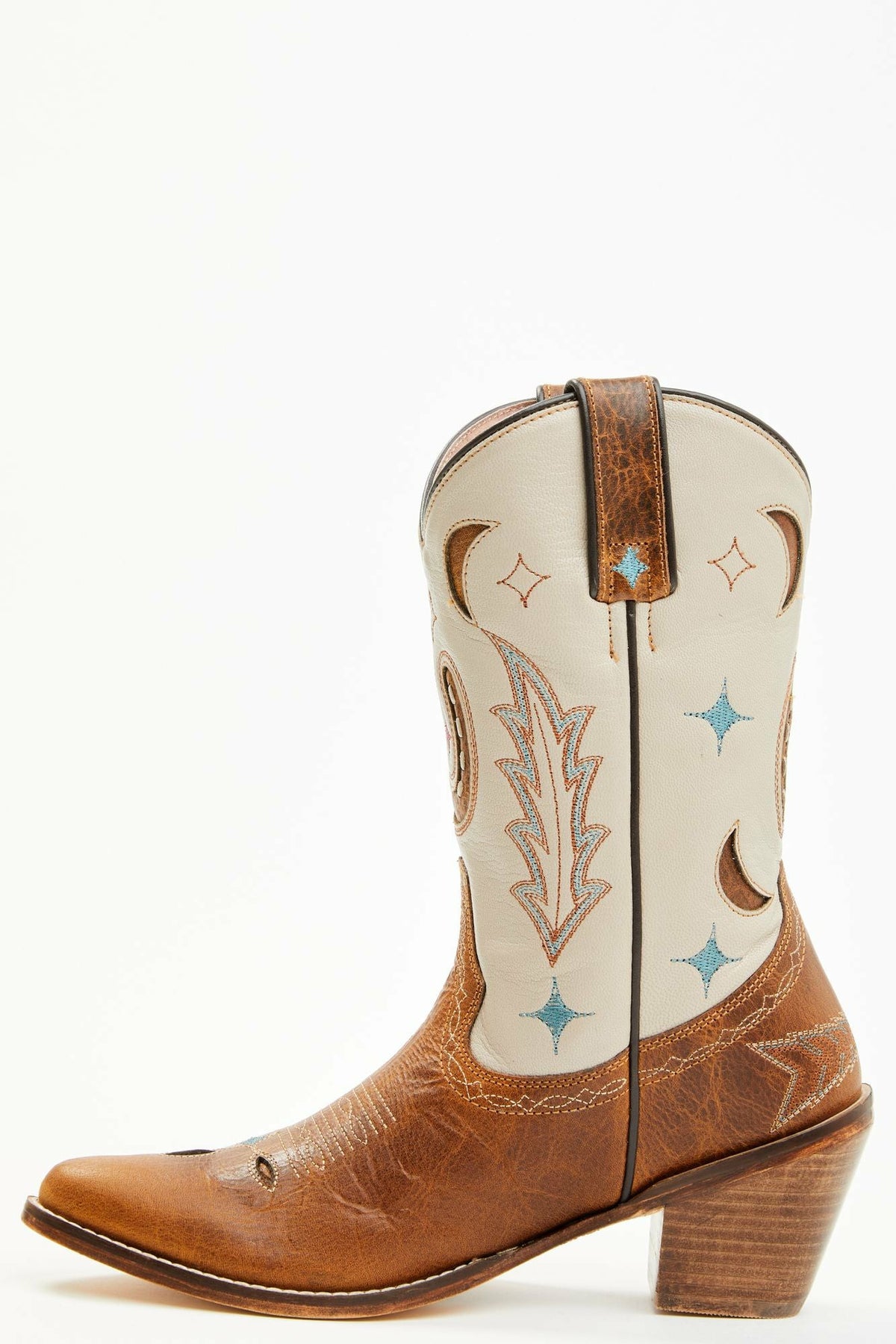 Get Lucky Tan Western Boots - Round Toe
