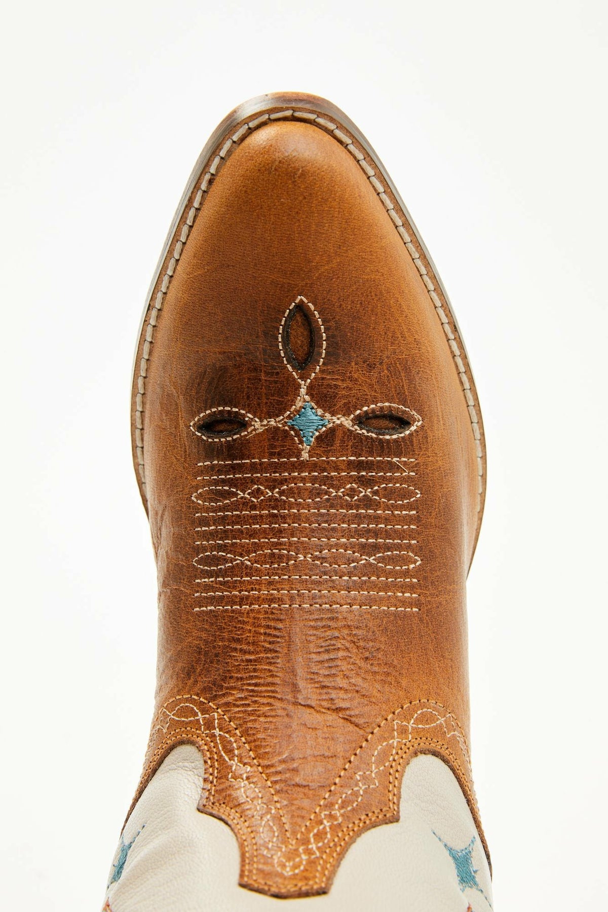 Get Lucky Tan Western Boots - Round Toe