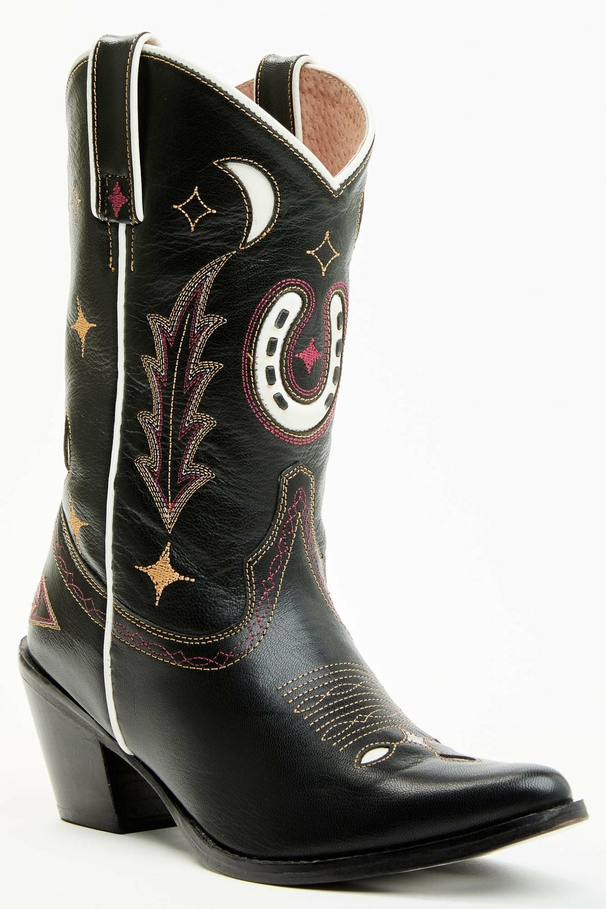 Get Lucky Black Western Boots - Round Toe