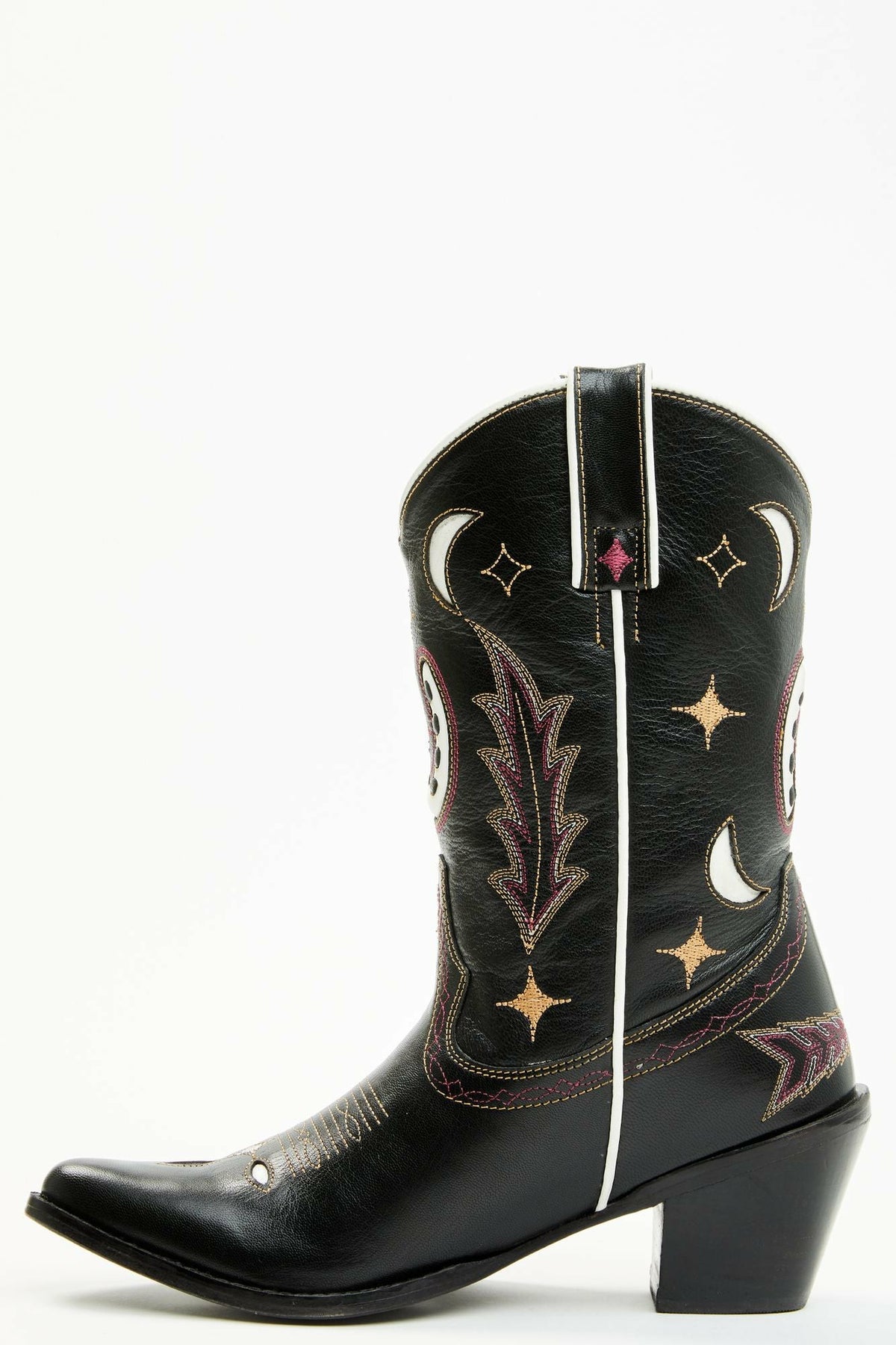 Get Lucky Black Western Boots - Round Toe