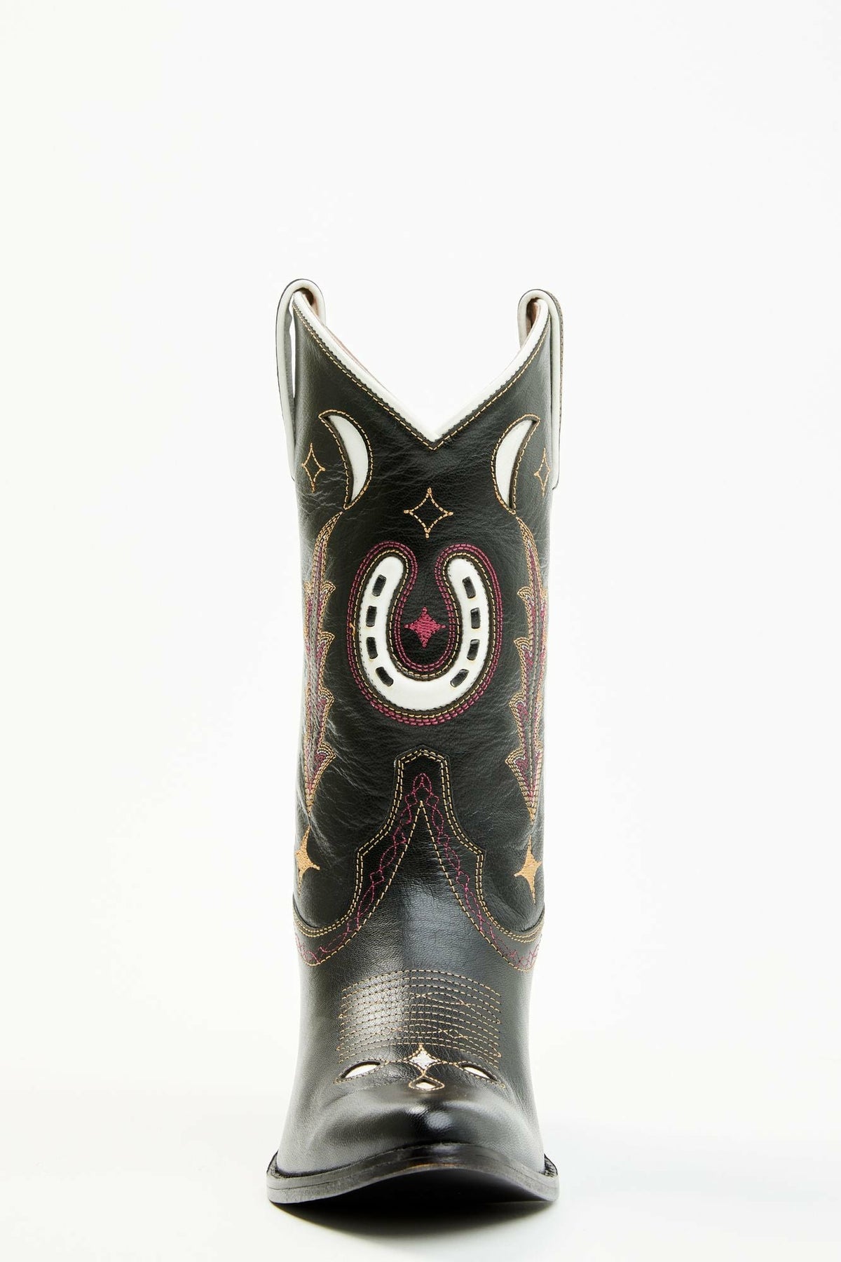 Get Lucky Black Western Boots - Round Toe
