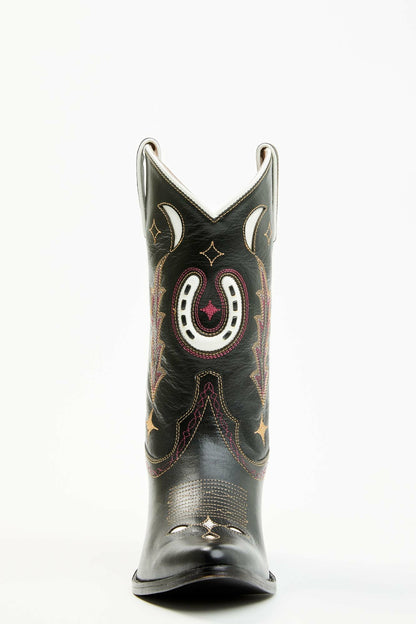 Get Lucky Black Western Boots - Round Toe
