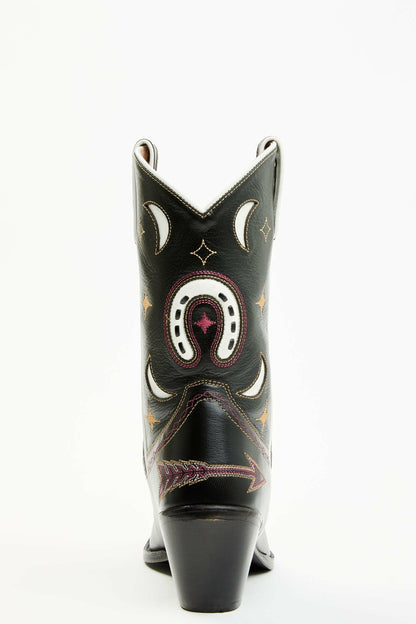 Get Lucky Black Western Boots - Round Toe