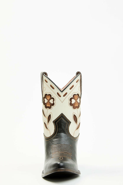 Runaway Black Western Booties - Round Toe