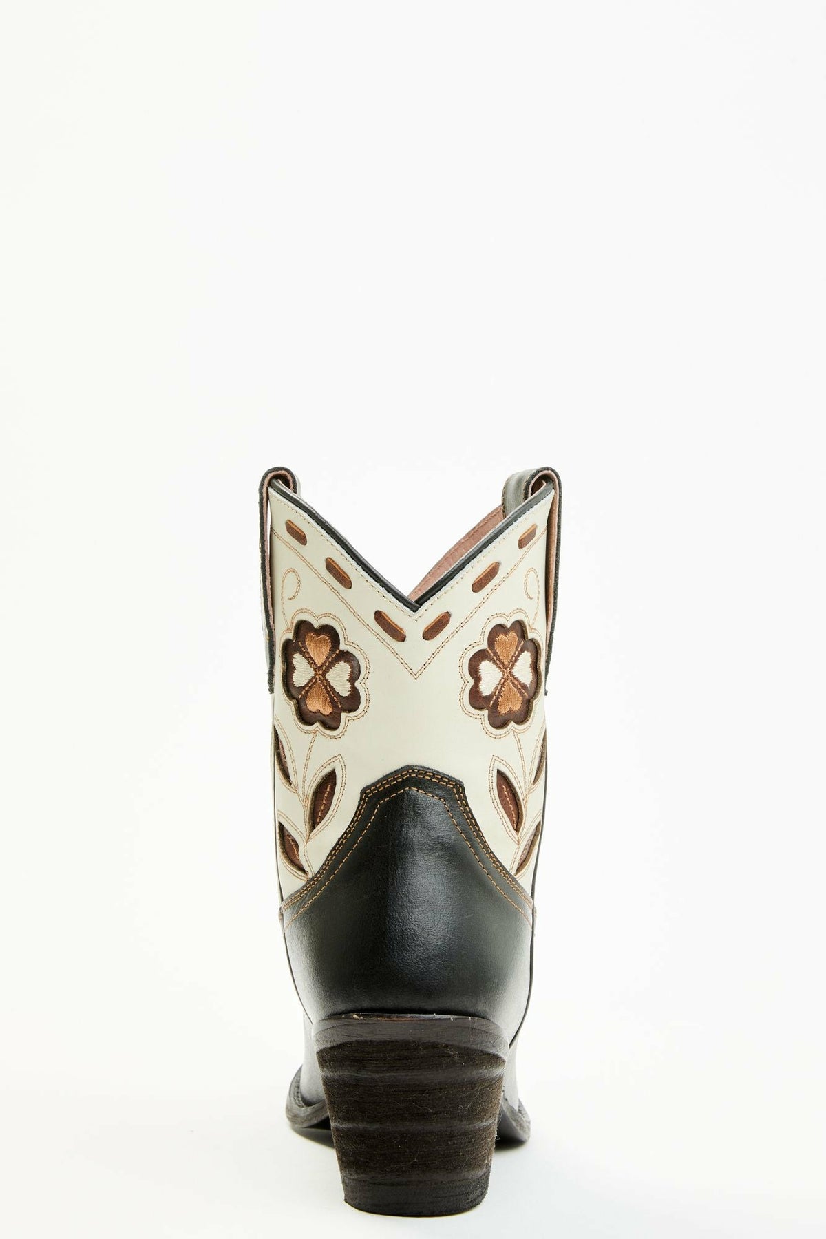 Runaway Black Western Booties - Round Toe