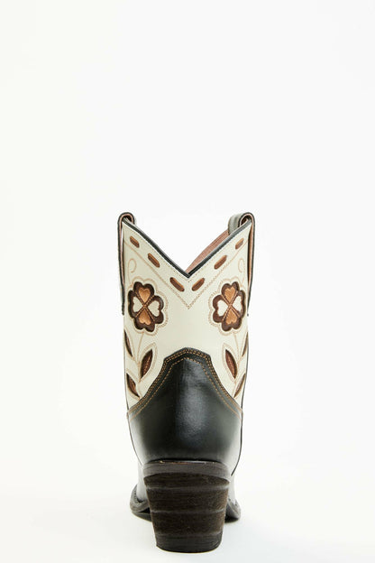 Runaway Black Western Booties - Round Toe