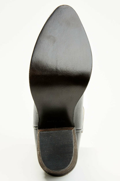 Runaway Black Western Booties - Round Toe