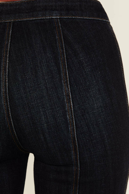 Fontana Dark Wash Legend High Rise Bootcut Comfort Stretch Denim Jeans