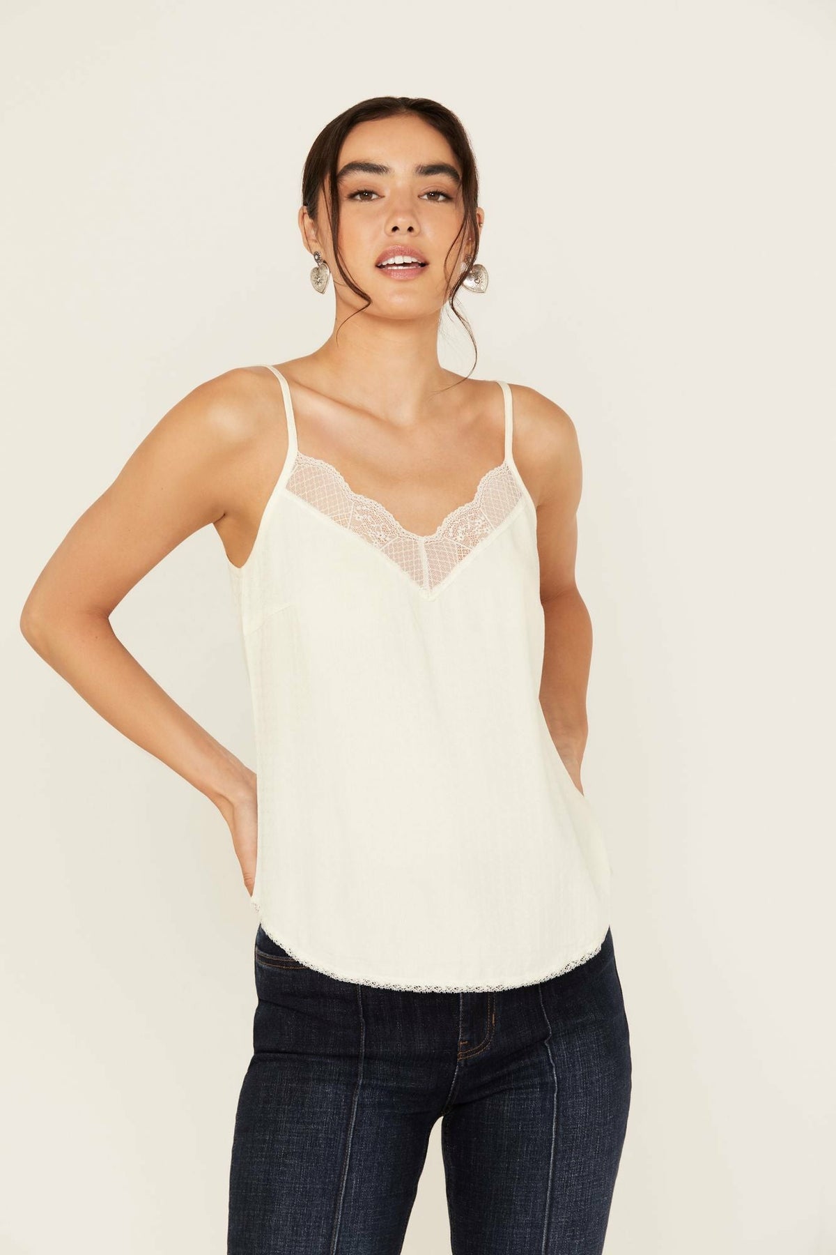 Randa Lace Trim Cami