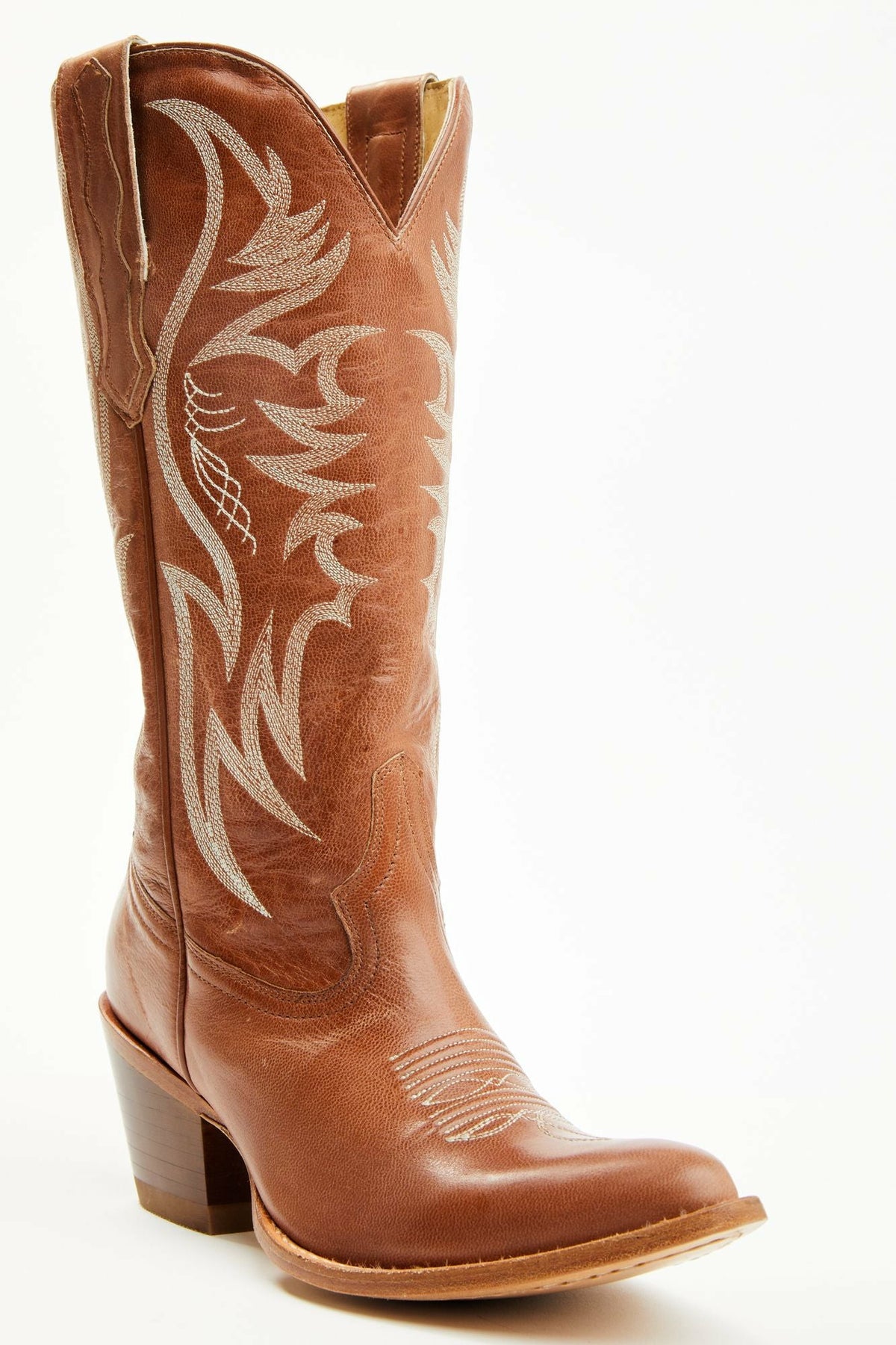 Charmed Life Tobacco Leather Western Boots - Round Toe