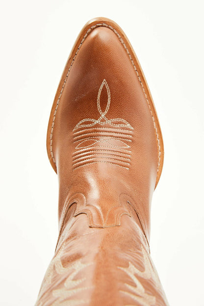 Charmed Life Tobacco Leather Western Boots - Round Toe