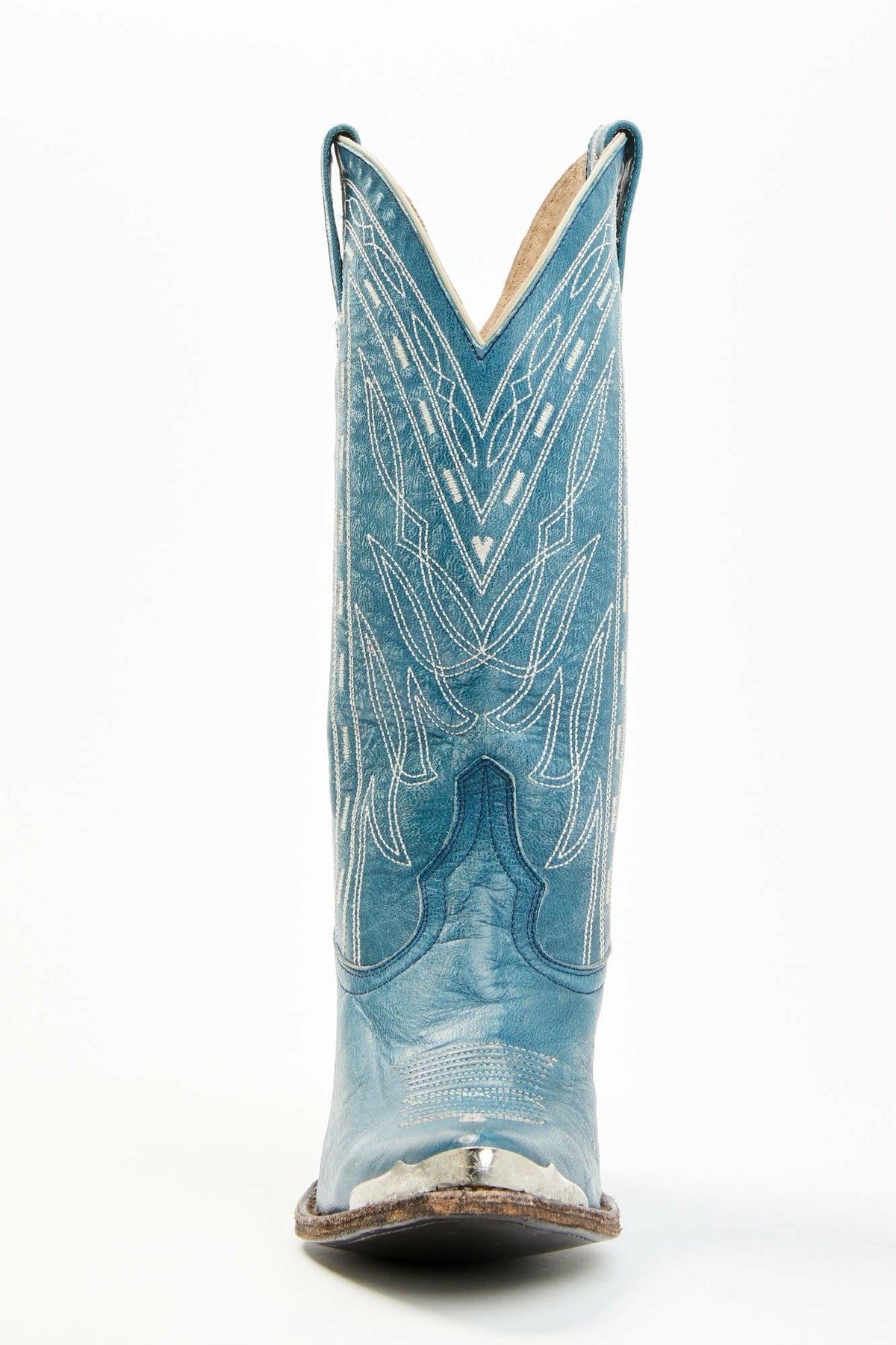 Retro Rock Teal Western Boots - Round Toe