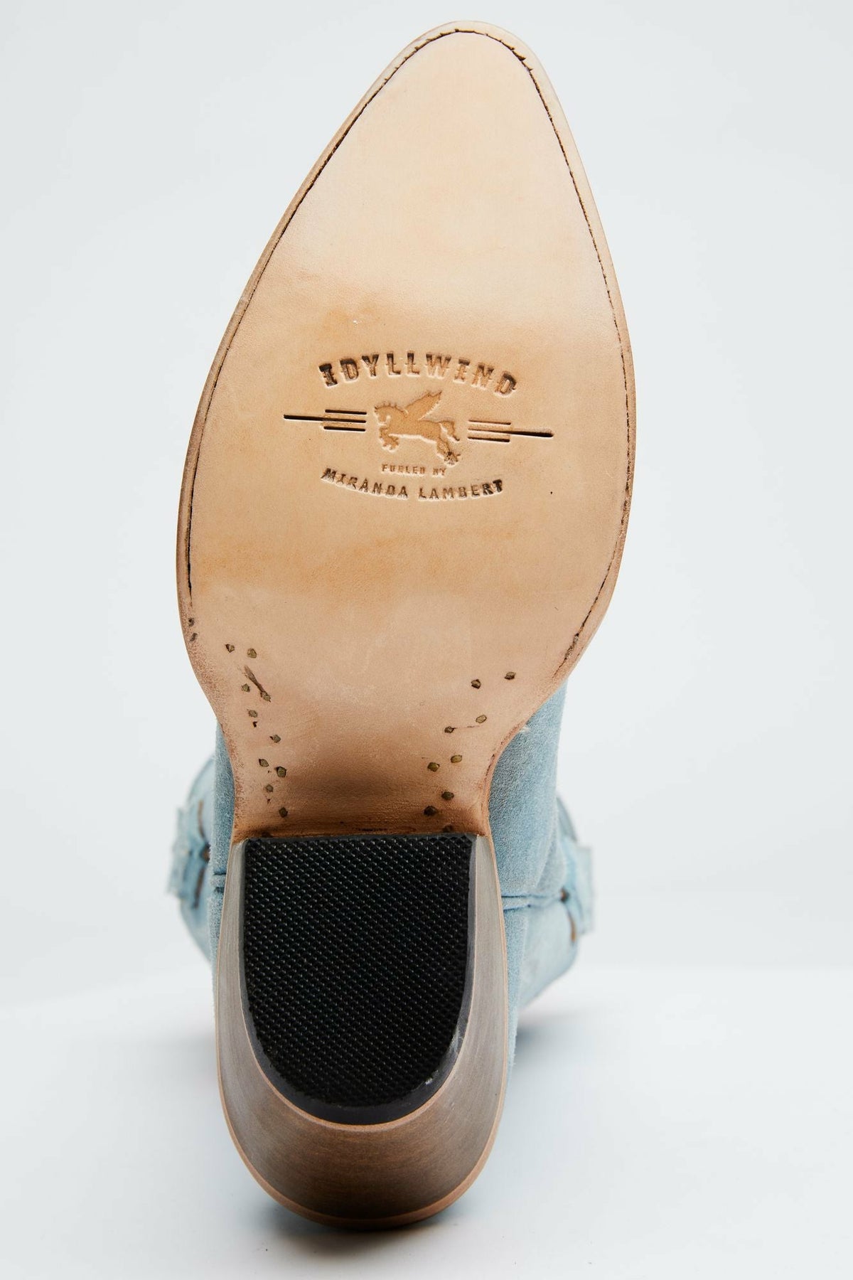 Charmed Life Blue Suede Western Boots - Round Toe