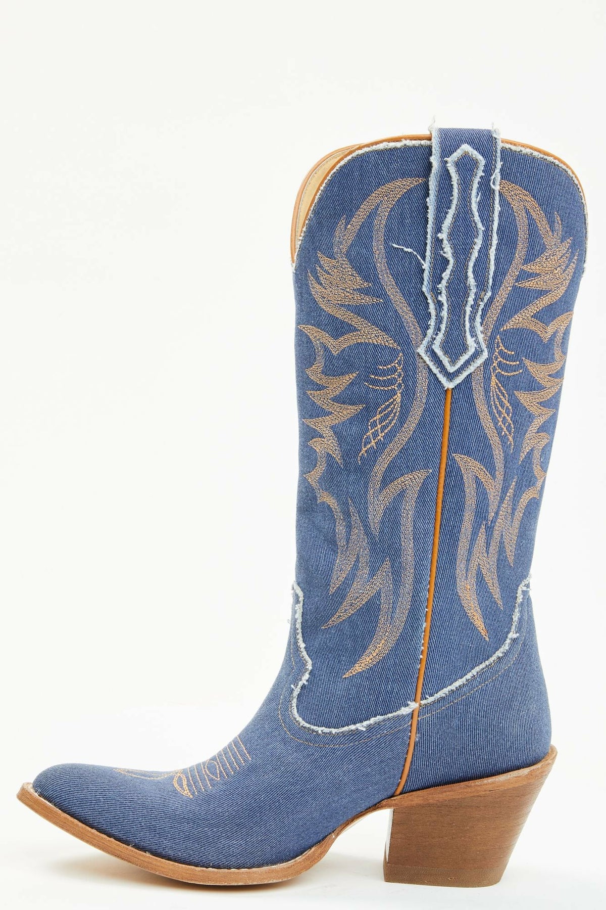Charmed Life Denim Western Boots - Round Toe