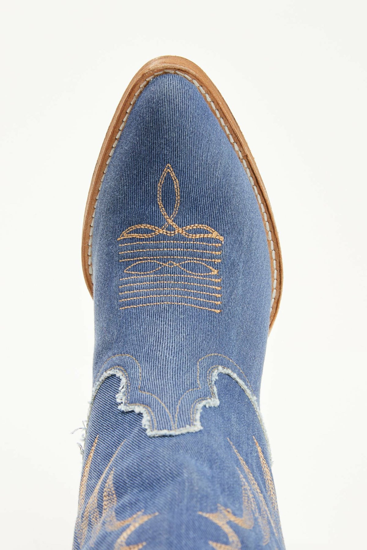 Charmed Life Denim Western Boots - Round Toe