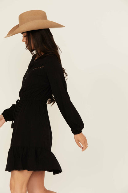 Fitzpatrick Solid Long Sleeve Mini Dress
