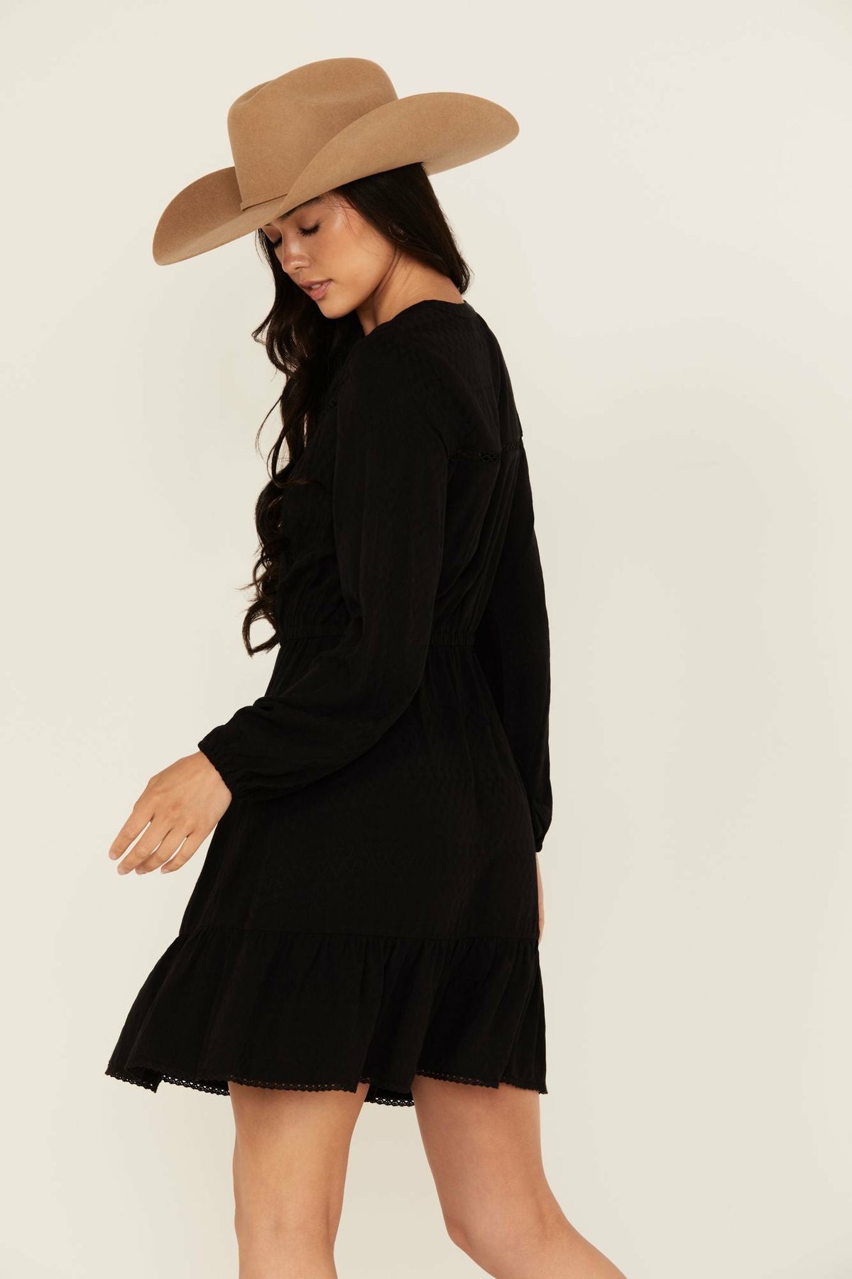 Fitzpatrick Solid Long Sleeve Mini Dress
