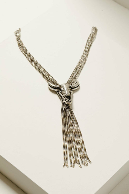 Broadway Chain Fringe Necklace