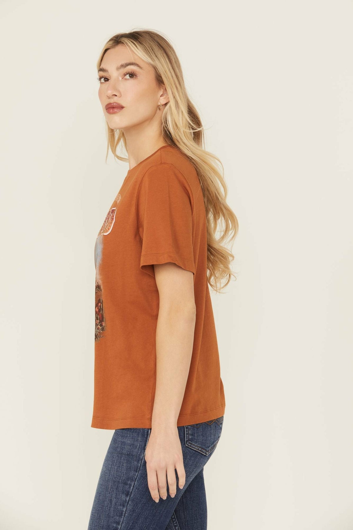 I Left My Heart At The Rodeo Embellished Short Sleeve Graphic Tee