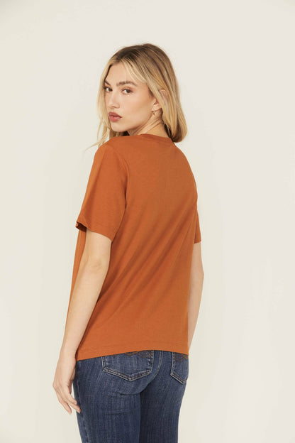 I Left My Heart At The Rodeo Embellished Short Sleeve Graphic Tee