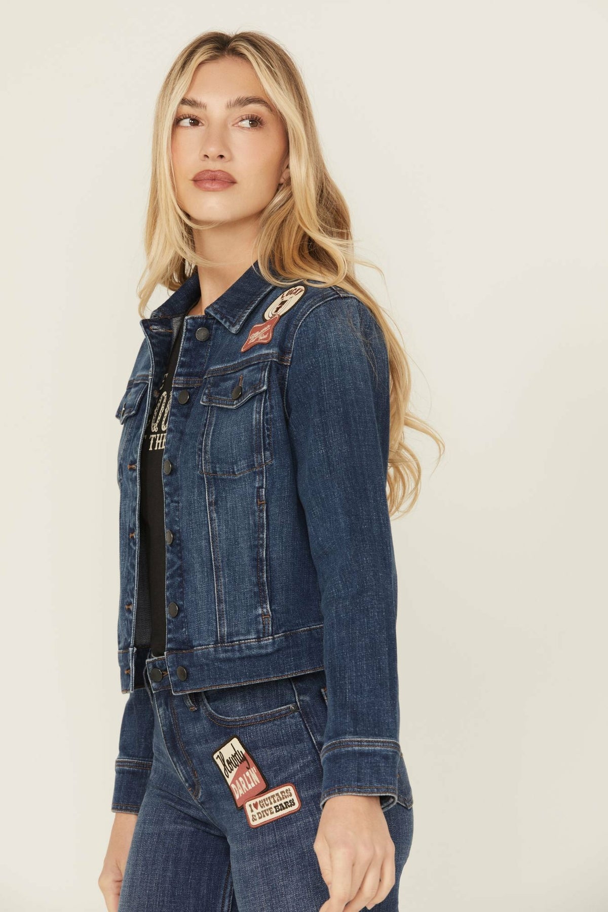 Ellwood Patch Denim Trucker Jacket