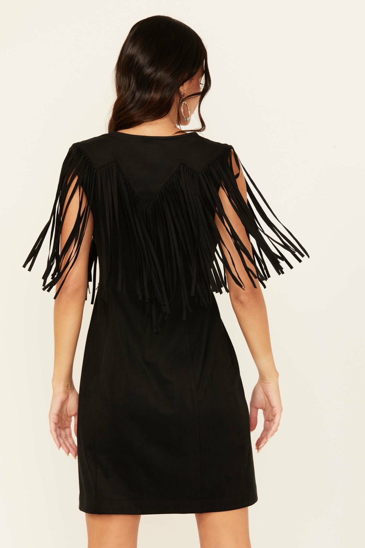 Lady Bird Faux Suede Mini Dress