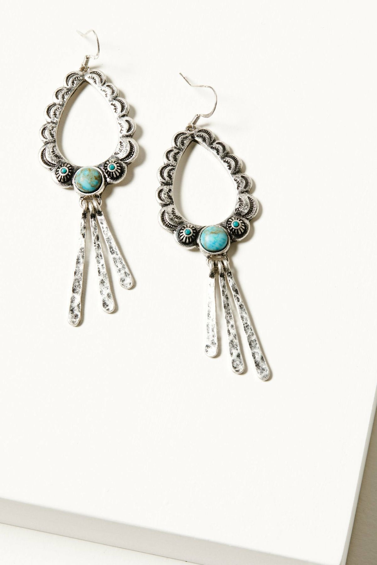 Bellafonte Teardrop Scalloped Earrings