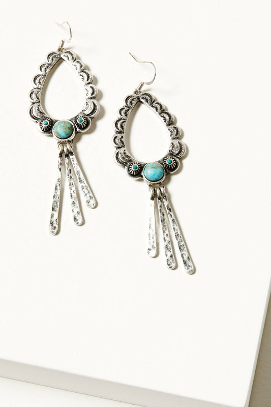 Bellafonte Teardrop Scalloped Earrings