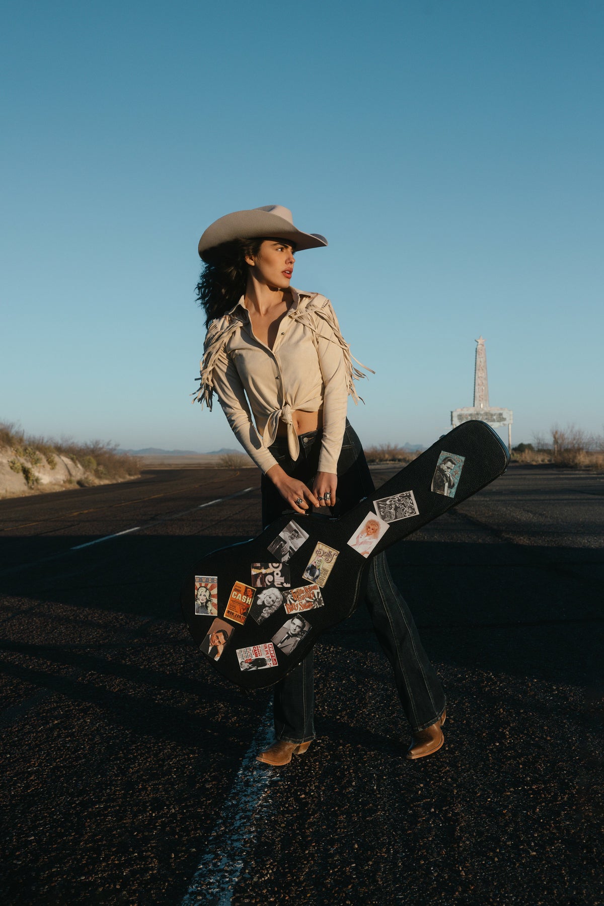 Fringe Embroidered Long Sleeve Button-Down Western Shirt
