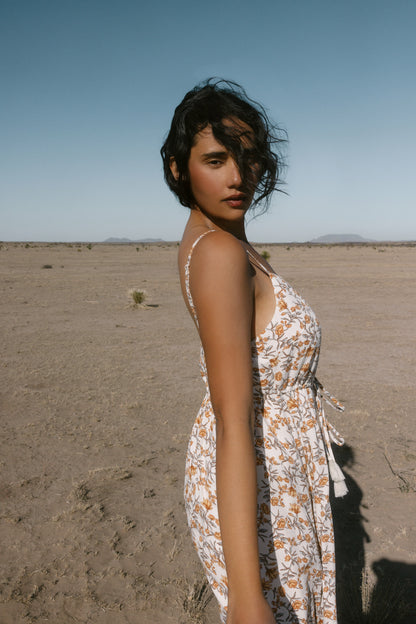 Sugarland Printed High-Low Maxi Dress