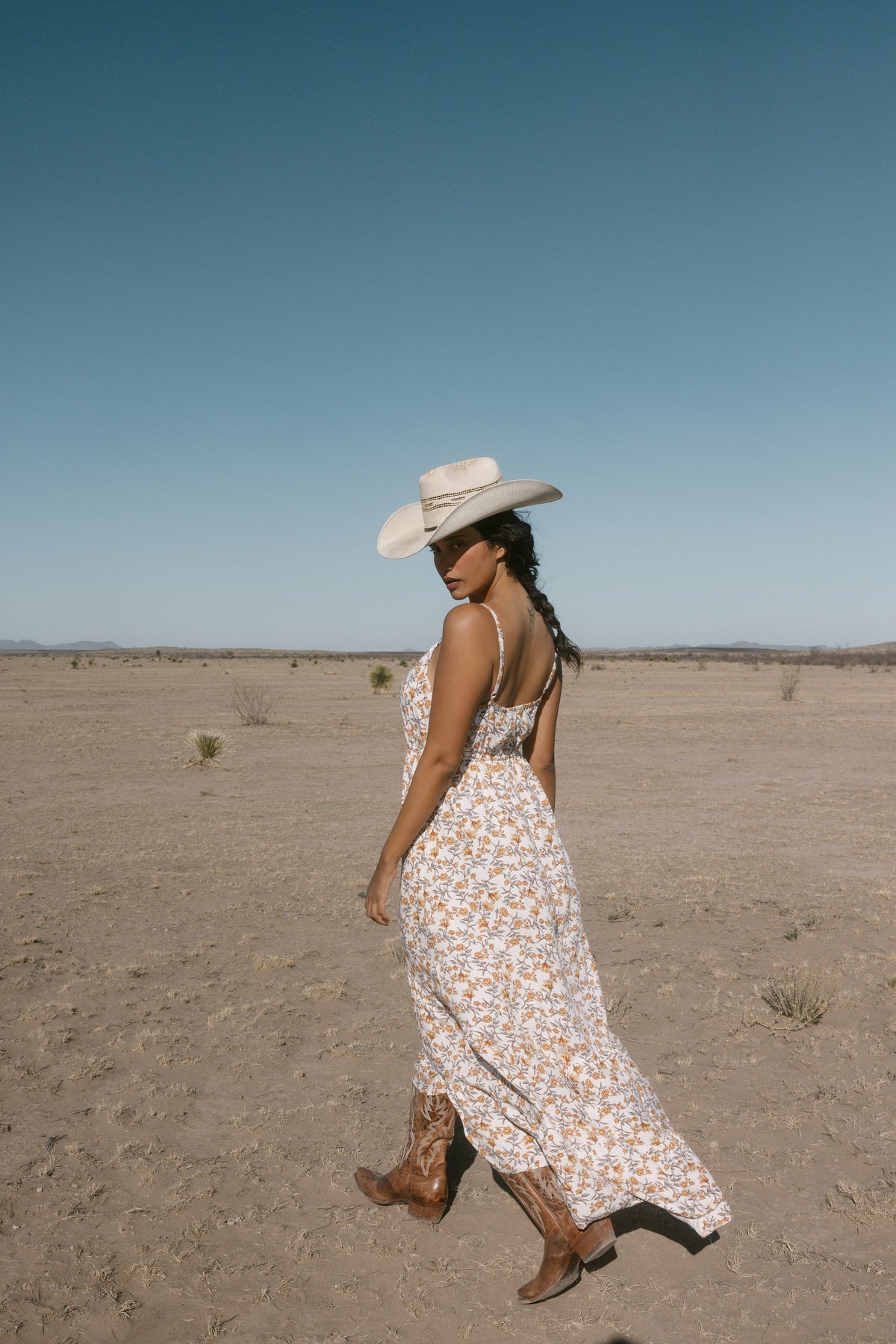 Sugarland Printed High-Low Maxi Dress
