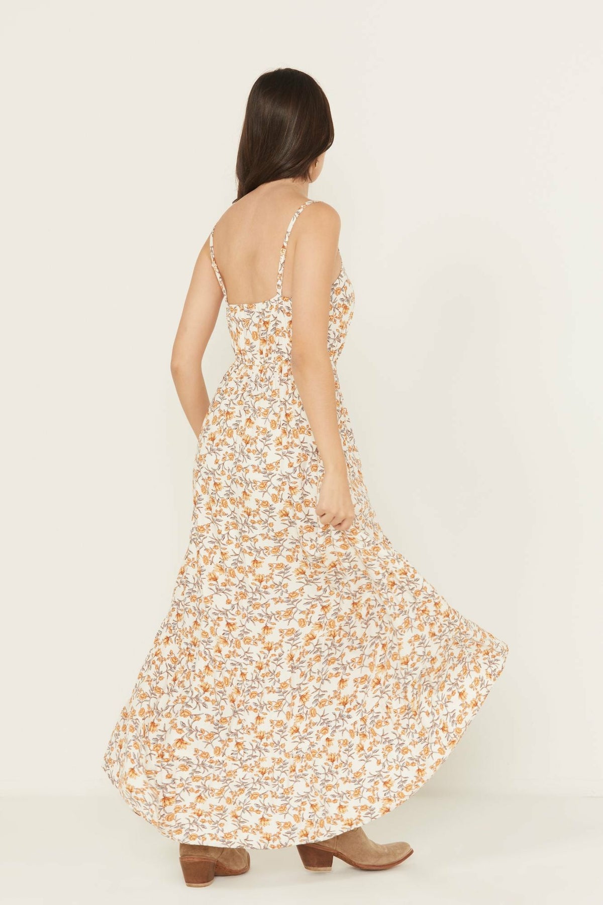 Sugarland Printed High-Low Maxi Dress