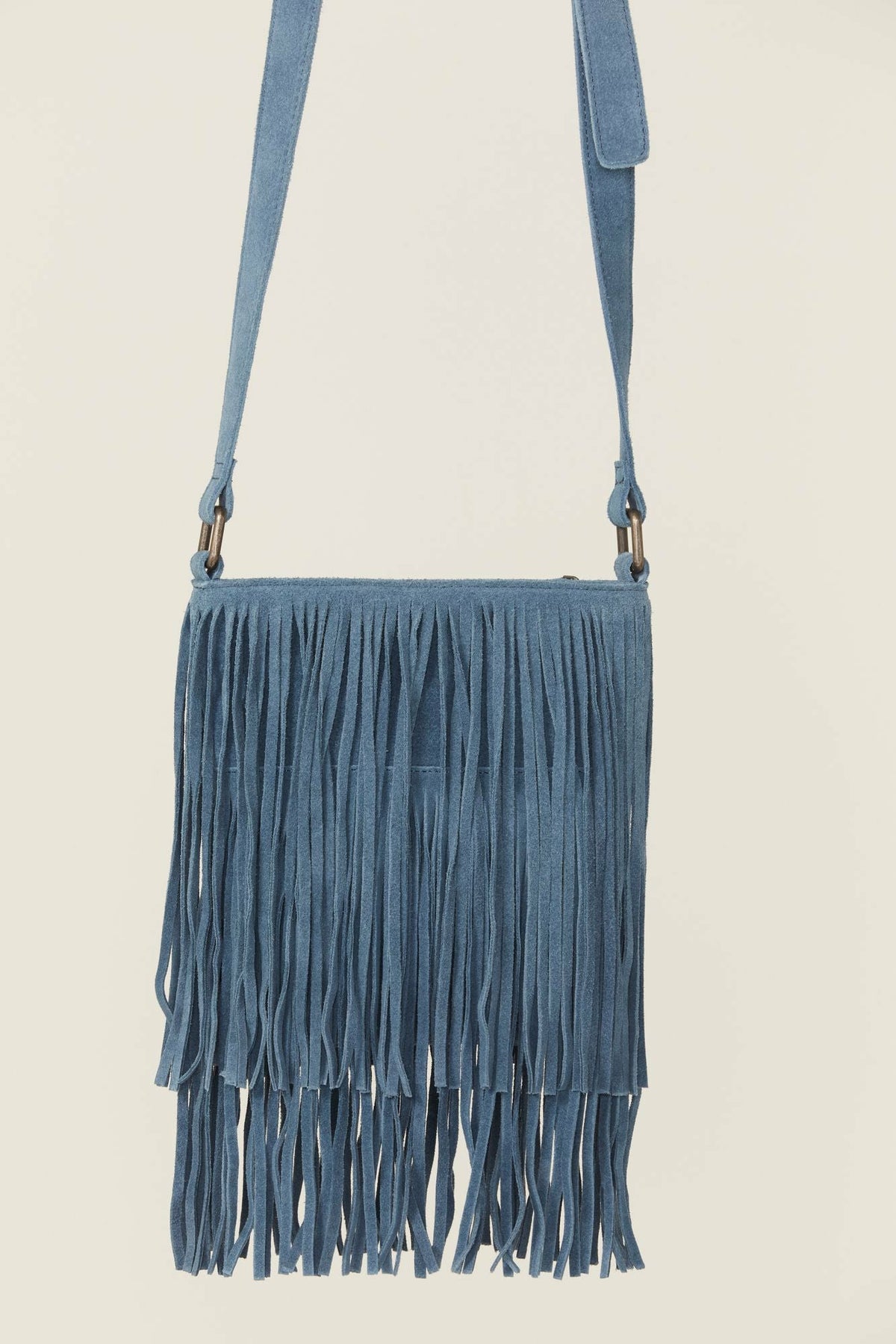 Camarillo Fringe Suede Crossbody Bag