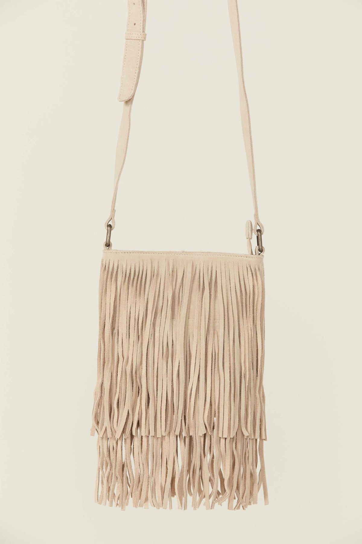 Camarillo Fringe Suede Crossbody Bag