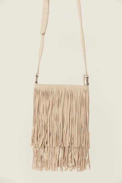 Camarillo Fringe Suede Crossbody Bag