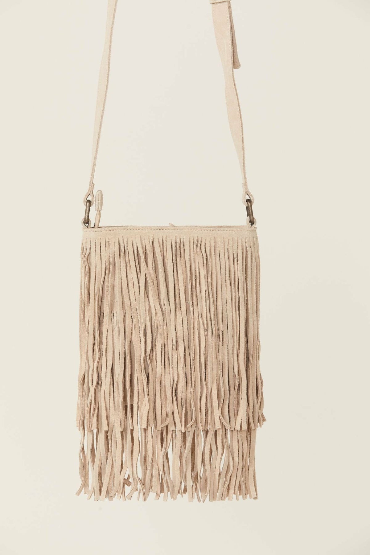 Camarillo Fringe Suede Crossbody Bag