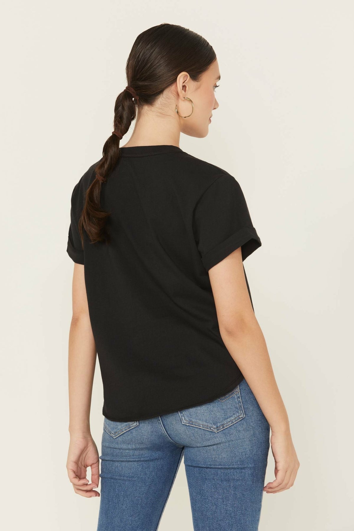 Studded Bull Skull Short Sleeve Graphic Tee