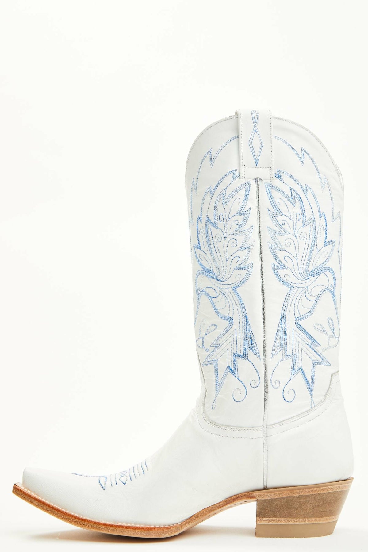 Wings White Western Boots - Snip Toe