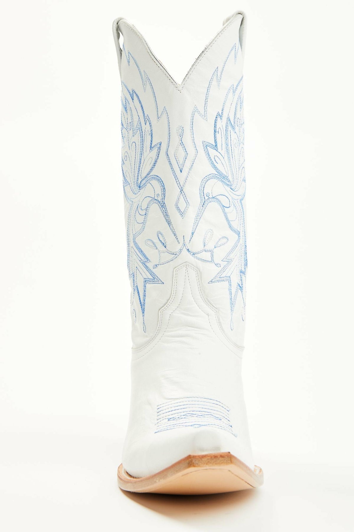Wings White Western Boots - Snip Toe