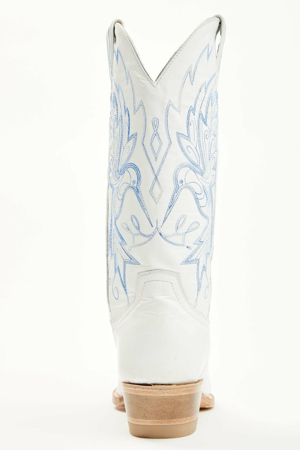 Wings White Western Boots - Snip Toe