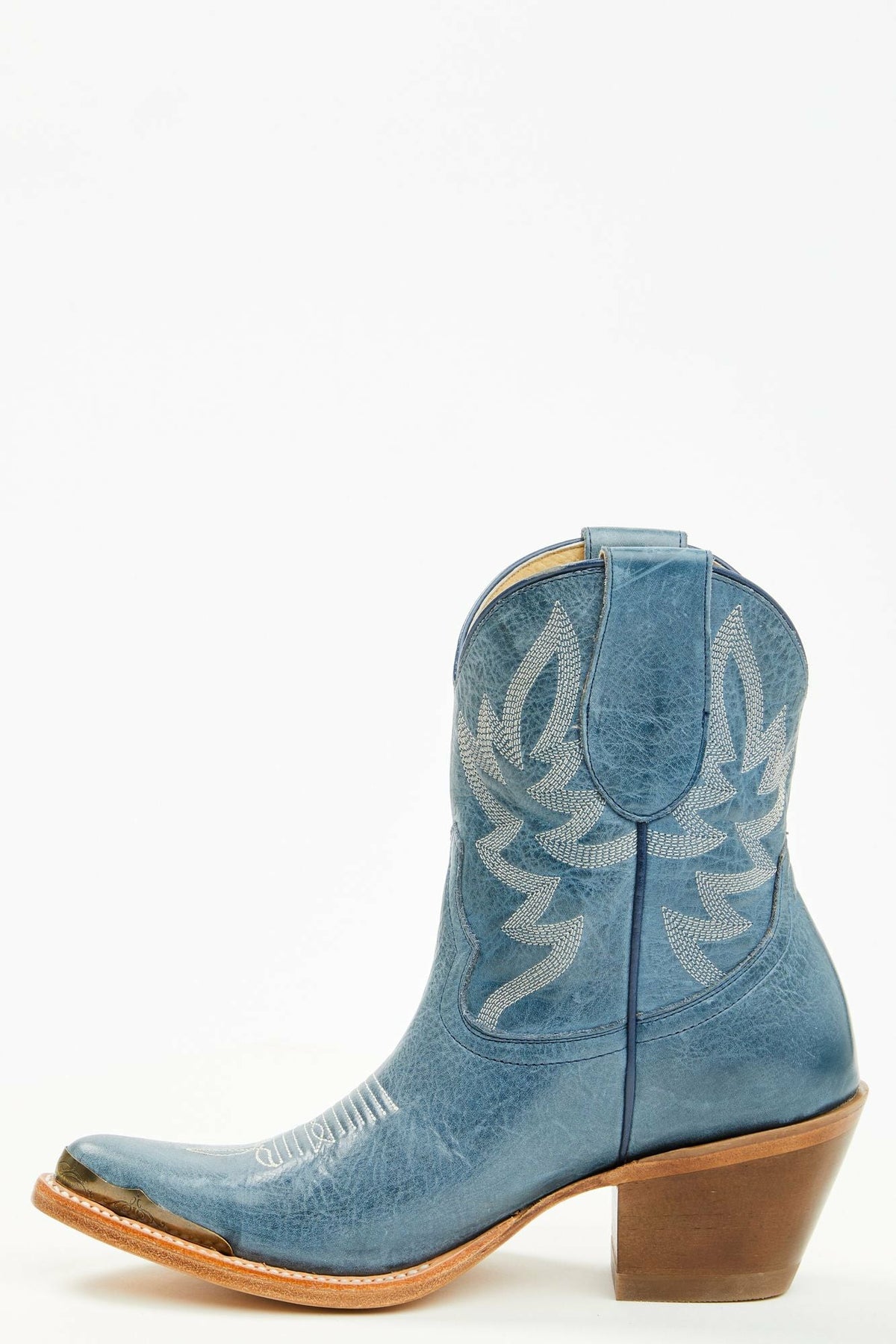 Wheels Navy Western Booties - Round Toe