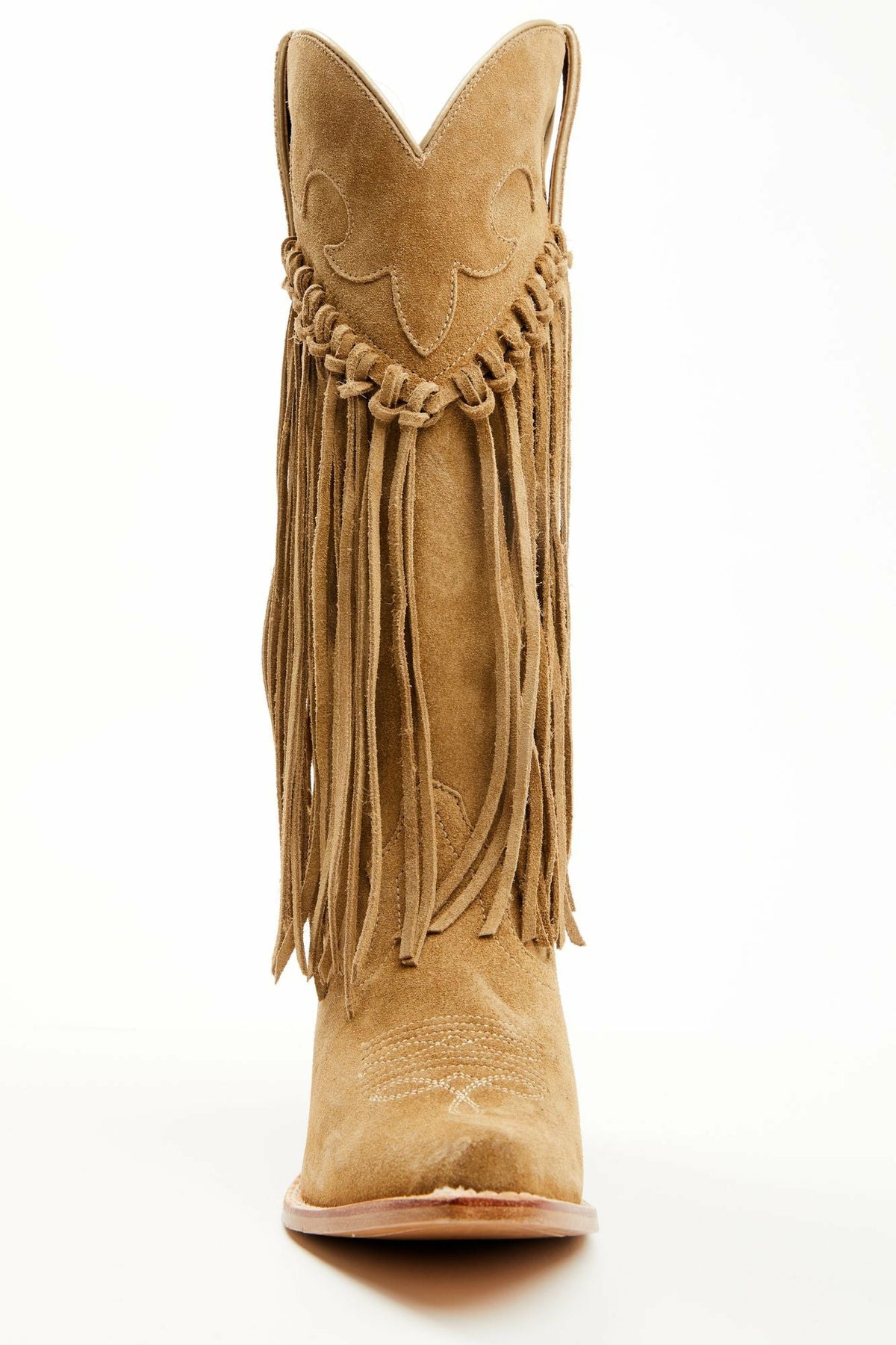 Sterling Fringe Tall Western Boots - Snip Toe