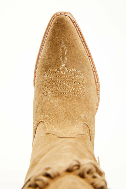 Sterling Fringe Tall Western Boots - Snip Toe