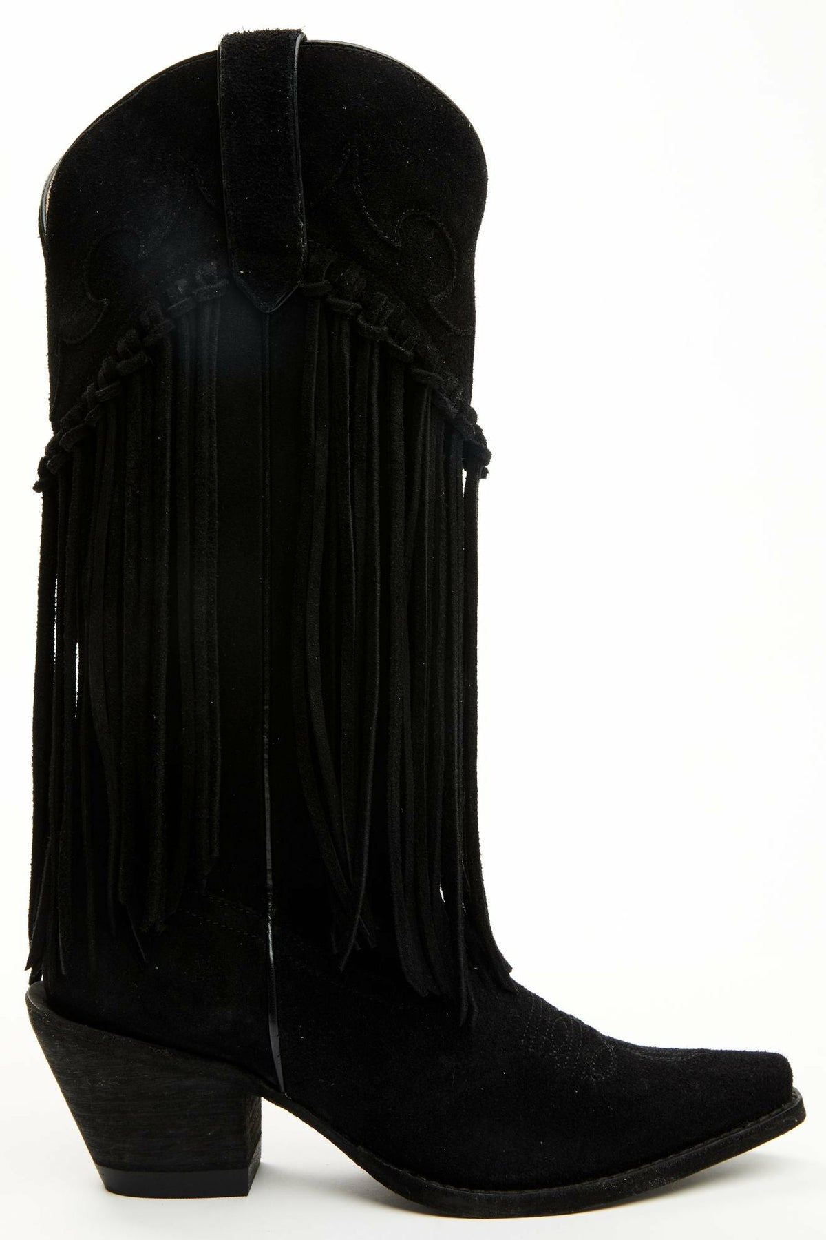 Sterling Fringe Tall Western Boots - Snip Toe