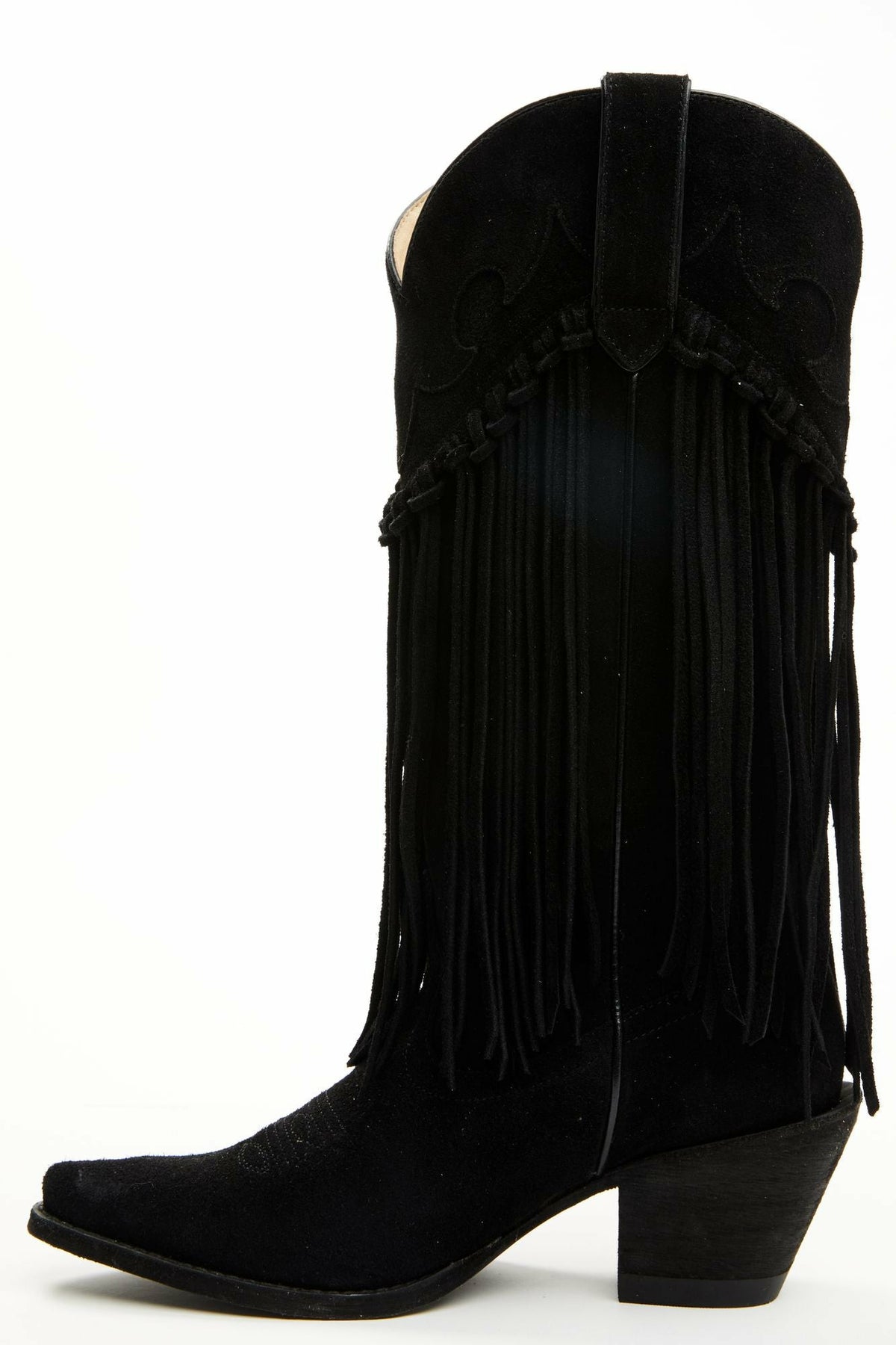 Sterling Fringe Tall Western Boots - Snip Toe