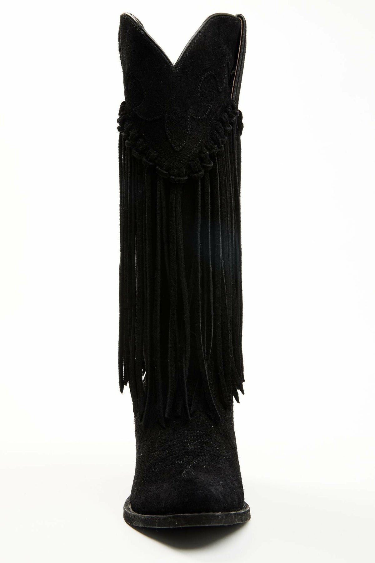 Sterling Fringe Tall Western Boots - Snip Toe