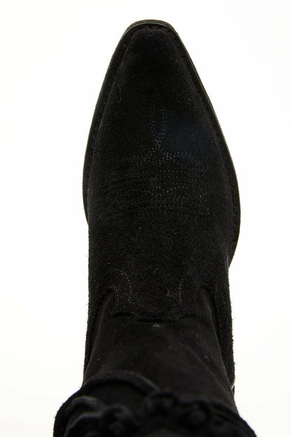 Sterling Fringe Tall Western Boots - Snip Toe