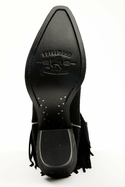 Sterling Fringe Tall Western Boots - Snip Toe